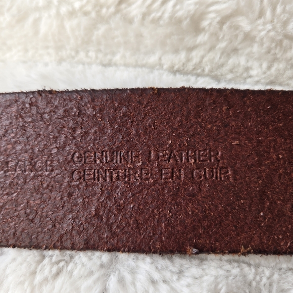 Vintage Michael Kors Y2K Genuine Leather Wide‎ Brown Boho Belt XL -Gold Buckle main image 12